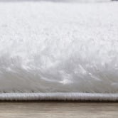Network Rugs White Thrud Power-Loomed Shag Rug