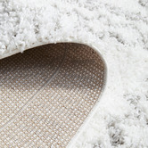Network Rugs White &amp; Silver Mahdi Moroccan Power-Loomed Shag Rug