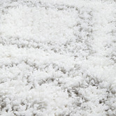 Network Rugs White &amp; Silver Mahdi Moroccan Power-Loomed Shag Rug