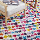 Network Rugs Vivid Polka Mael Power-Loomed Shag Rug