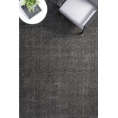 Network Rugs Grey Sienna Power-Loomed Shag Rug