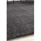 Network Rugs Grey Sienna Power-Loomed Shag Rug