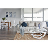Network Rugs Natural &amp; White Geometric Hand-Braided Jute Rug