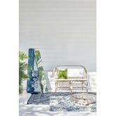 Network Rugs Blue &amp; White Tribal Power-Loomed Indoor/Outdoor Rug