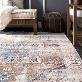 Network Rugs Ivory Ameera Vintage-Style Power-Loomed Rug
