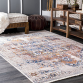 Network Rugs Ivory Ameera Vintage-Style Power-Loomed Rug