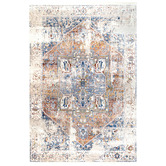 Network Rugs Ivory Ameera Vintage-Style Power-Loomed Rug
