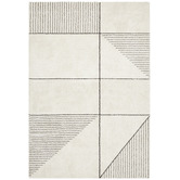 Network Rugs Ivory &amp; Charcoal Super Soft Metro Contemporary Rug