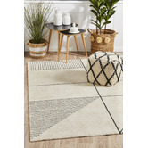 Network Rugs Ivory &amp; Charcoal Super Soft Metro Contemporary Rug