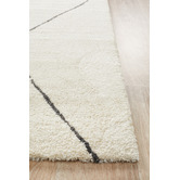 Network Rugs Ivory &amp; Charcoal Super Soft Moroccan-Style Rug