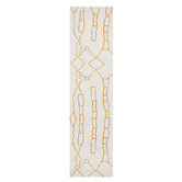 Network Rugs Gold Abigail Abstract Runner