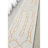 Network Rugs Gold Abigail Abstract Runner