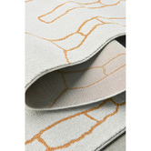 Network Rugs Gold Abigail Abstract Runner