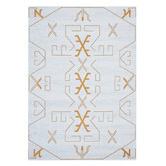 Network Rugs Gold Zoey Aztec Rug