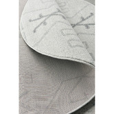 Network Rugs Grey Zoey Aztec Round Rug
