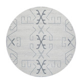 Network Rugs Grey Zoey Aztec Round Rug