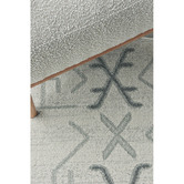 Network Rugs Grey Zoey Aztec Round Rug