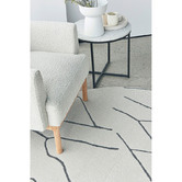 Network Rugs Grey Emery Abstract Round Rug