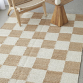 Network Rugs Clio Check Jute Rug