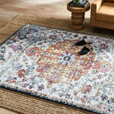 Network Rugs Multi-Coloured Vintage-Style Art Moderne Louvre Rug