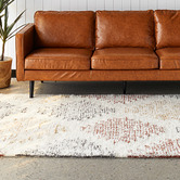Network Rugs Motif Hand-Loomed Wool &amp; Cotton Rug
