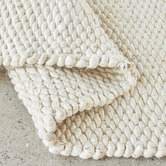 Network Rugs White Saxan Hand-Loomed Jute Rug