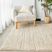 Network Rugs Natural Ezra Organic Textured Rug | Temple & Webster