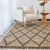 Network Rugs Mocha Desmond Hand-Woven Jute Rug