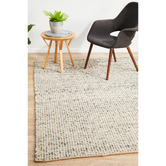 Network Rugs Grey & Natural Carlos Felted Wool Rug | Temple & Webster