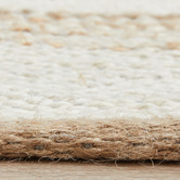 Network Rugs Natural &amp; White Zoticus Hand-Braided Jute Rug