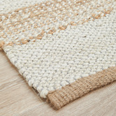 Network Rugs Natural &amp; White Zoticus Hand-Braided Jute Rug