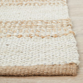 Network Rugs Natural &amp; White Zoticus Hand-Braided Jute Rug