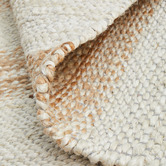 Network Rugs Natural &amp; White Zoticus Hand-Braided Jute Rug