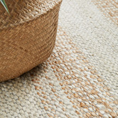 Network Rugs Natural &amp; White Zoticus Hand-Braided Jute Rug