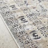 Network Rugs Mitzi Navy, Blue &amp; Cream Chenille Cotton Modern Rug