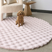 Network Rugs Blush Bubble Machine Washable Round Rug