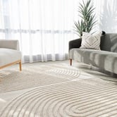 Network Rugs Beige Belle Curved Arches Rug