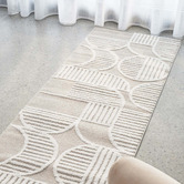 Network Rugs Grey &amp; White Luca Runner