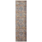 Network Rugs Rust Ameera Vintage-Style Power-Loomed Runner