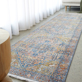 Network Rugs Rust Ameera Vintage-Style Power-Loomed Runner