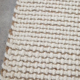 Network Rugs Cream Harlow Cove Hand-Loomed Wool-Blend Runner
