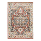 Network Rugs Terracotta Power-Loomed Transitional  Rug
