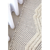 Network Rugs Mitchell Bone &amp; Black Hand Loomed Rug