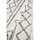 Network Rugs Emilee Natural White Hand Woven Flatweave Wool &amp; Viscose Rug