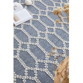 Network Rugs Denim &amp; Natural Upcycled Textured Vera Rug