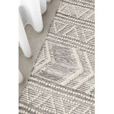 Network Rugs Grey Textured Alva Wool Rug