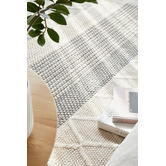 Network Rugs Jerrold Grey Hand Woven Flatweave Wool &amp; Viscose Rug