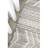 Network Rugs Natural White &amp; Grey Textured Alva Wool Rug