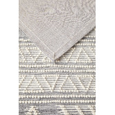 Network Rugs Natural White &amp; Grey Textured Alva Wool Rug