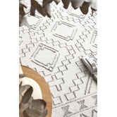 Network Rugs Natural White &amp; Grey Textured Ida Rug